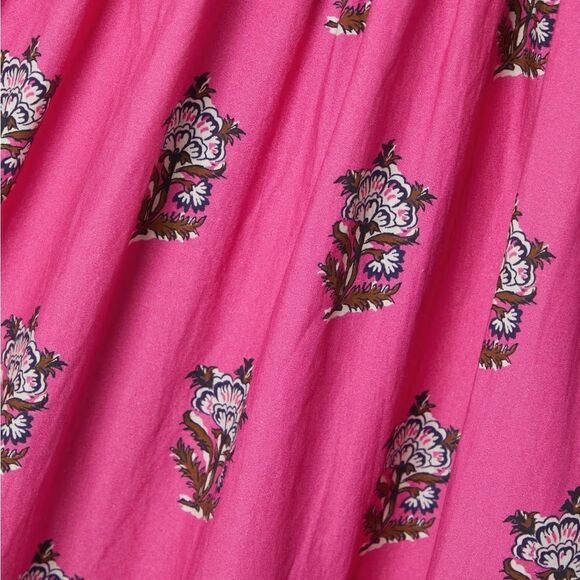 RHODE Salena floral-print cotton-poplin halterneck maxi dress sz L $495 - Picture 4 of 4